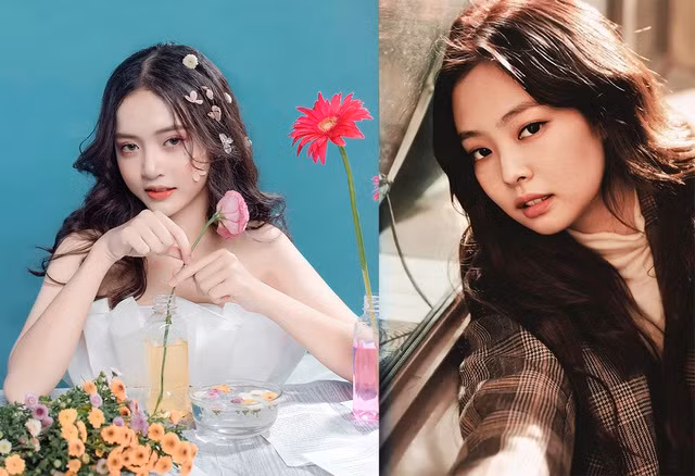 Dương Thái Thiên Nhi cũng là cô gái sở hữu gương mặt bầu bĩnh, ánh mắt lanh lợi hao hao nữ ca sĩ Jennie (Blackpink).