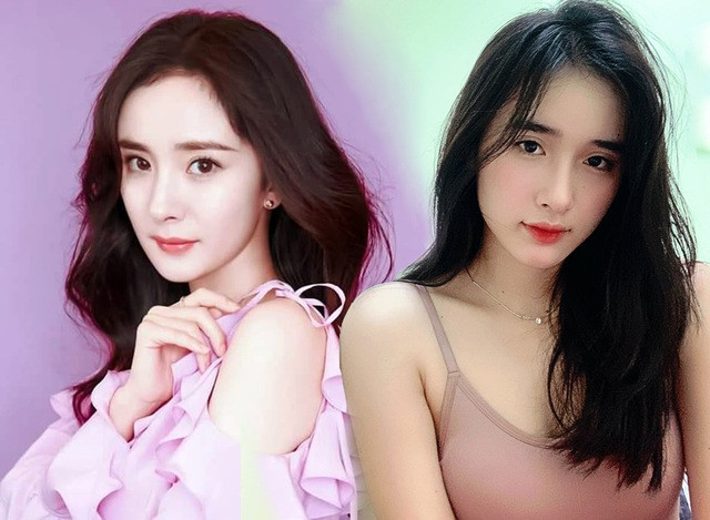 Nguyễn Thị Quỳnh Nhi, sinh năm 2000, học Đại học Greenwich (Việt Nam) có ngoại hình hao hao giống nữ diễn viên đình đám Cbiz Dương Mịch. Ảnh: Tổng hợp