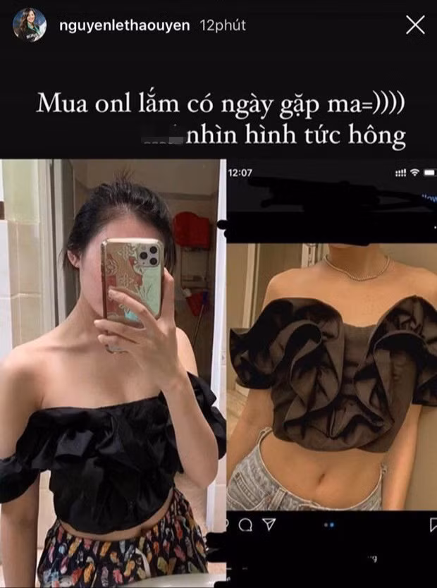 Trước đó đã có không ít trường hợp về thảm họa mua hàng online, như hot girl Nguyễn Lê Thảo Uyên gặp tình huống dở khóc dở cười khi mua một chiếc áo croptop màu đen, nhưng sản phẩm nhận về trông thì chẳng khác ảnh mẫu là mấy nhưng về độ nhún thì thua xa.