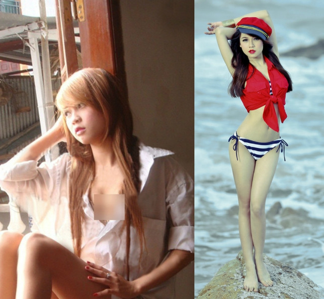 2012 cũng là năm đáng nhớ của hot girl Sam khi người đẹp bị tung ảnh nhạy cảm cùng bạn thân Kelly.