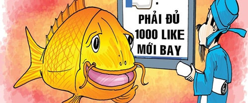 Cá chép cũng dùng Facebook và thích câu “like”. Ảnh: Internet