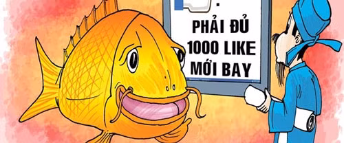 Cá chép cũng dùng Facebook và thích câu “like”. Ảnh: Internet