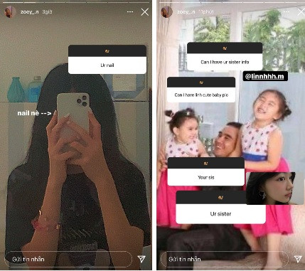 Cũng ở lần Q&amp;A này, Hạt Dẻ còn chia sẻ thêm hình ảnh cực xinh của chị gái Lọ Lem từ khi còn nhỏ xíu đến và hiện tại hay khoe bộ nail của mình cho dịp Tết năm nay.