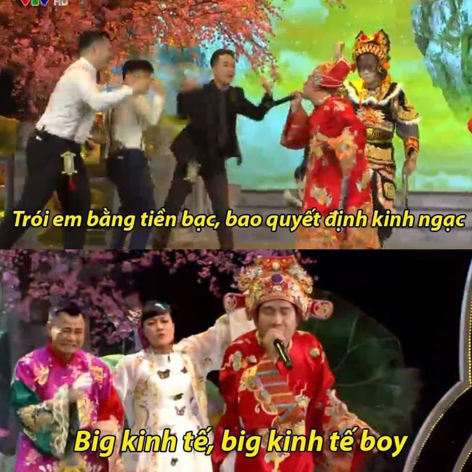 Bài rap của "Táo kinh tế" Quang Thắng hưởng ứng theo bài hát cực hot của rapper Binz dân tình nghe xong đều thích thú. Ảnh: Facebook