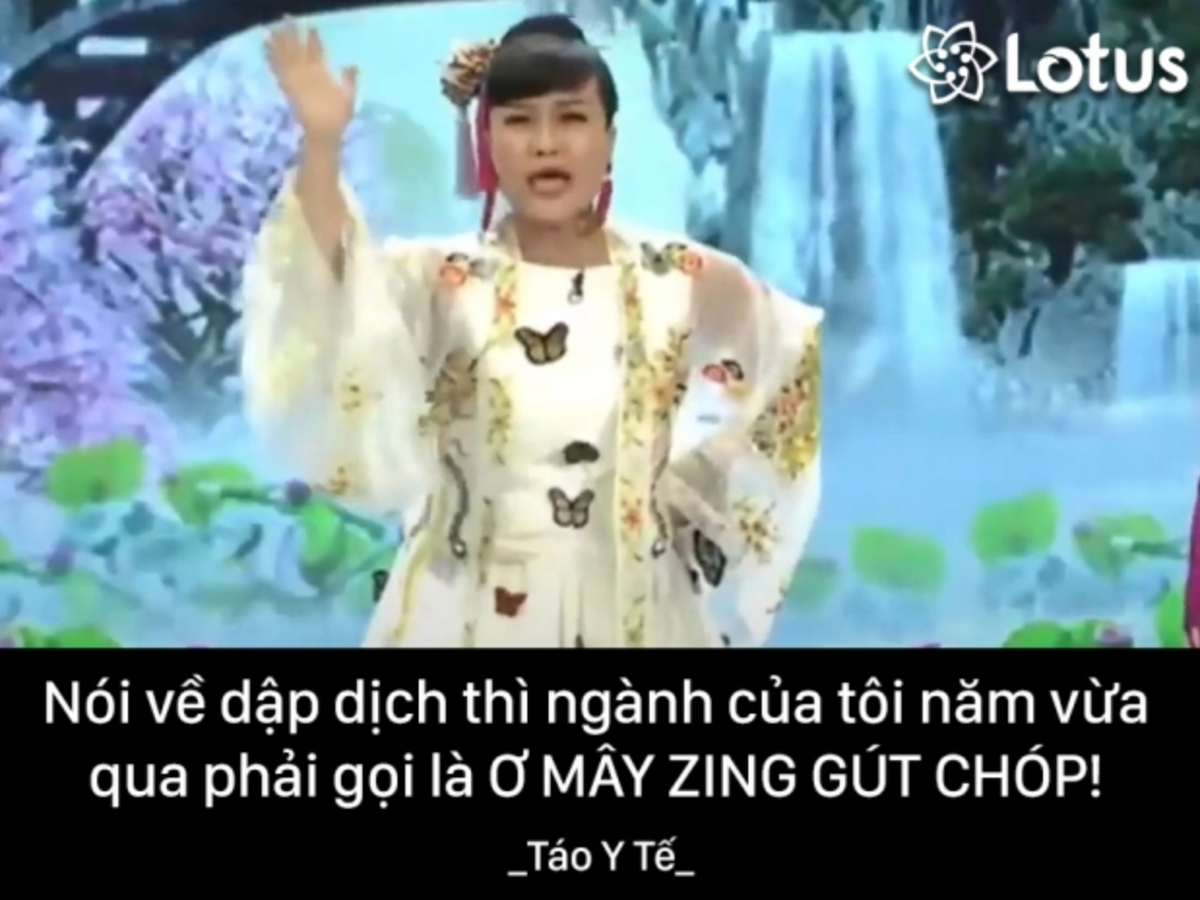 Câu nói thể hiện niềm "Táo Y tế" tự hào trong công tác chống dịch COVID-19 trong năm vừa qua. Ảnh: Lotus