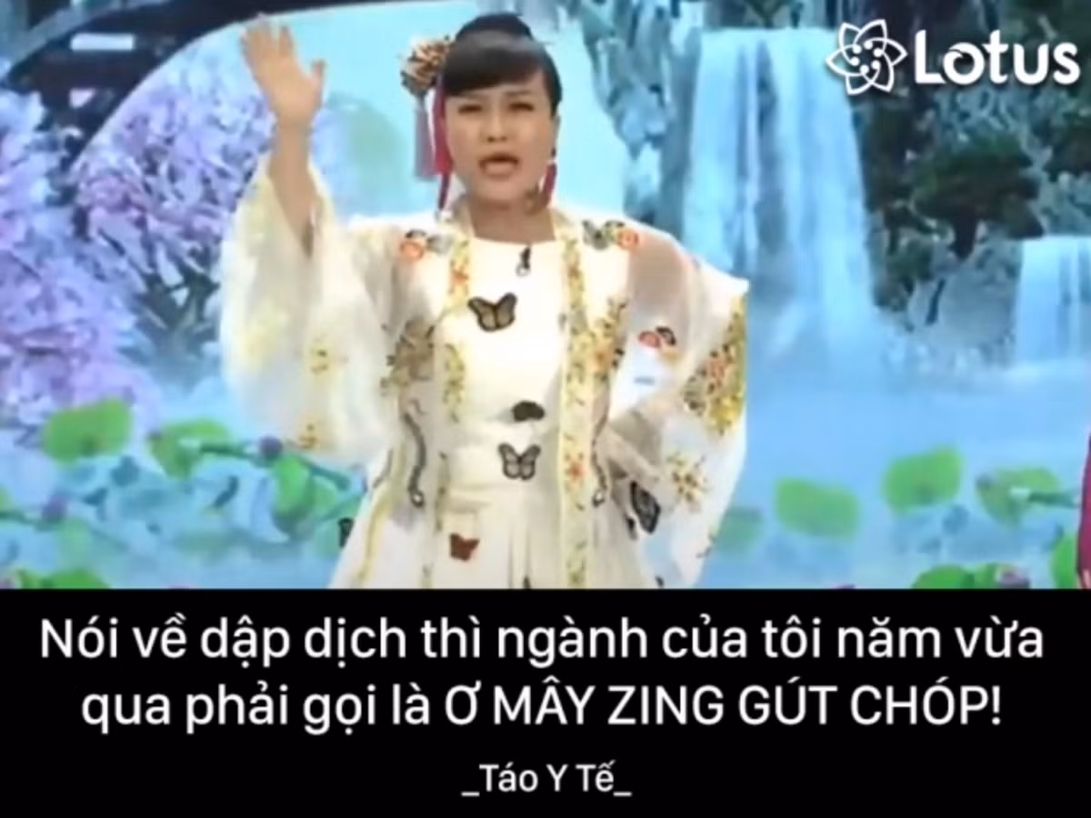 Câu nói thể hiện niềm "Táo Y tế" tự hào trong công tác chống dịch COVID-19 trong năm vừa qua. Ảnh: Lotus