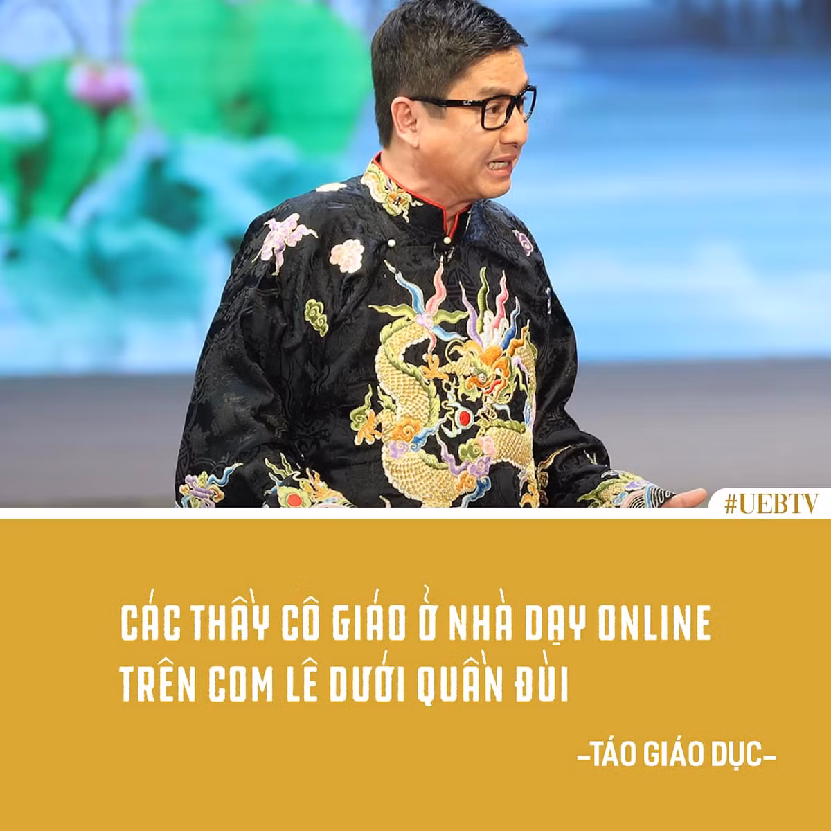 Ngay sau khi lên sóng, Táo Quân 2021 có nhiều câu nói trở thành xu hướng. Ảnh: UEBTV