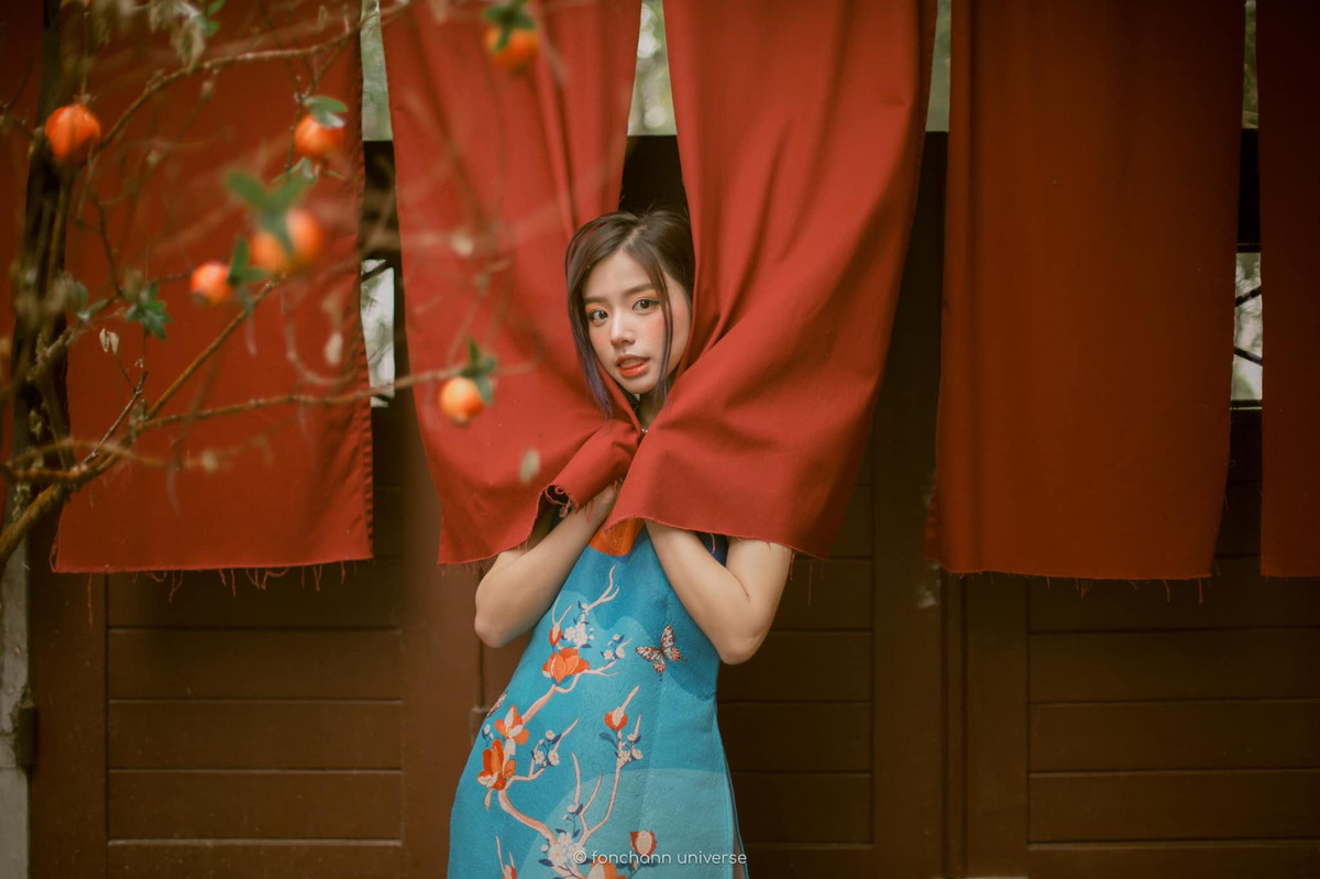 Cô gái trẻ này đang là một trong những nữ sinh được chú ý nhất thời điểm hiện tại. Ảnh: FBNV