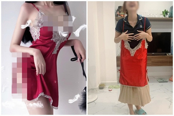 Khi so sánh hai hình ảnh trên mạng và thực tế thì đây chính là cái kết dành cho những cô gái thích mua sắm online.