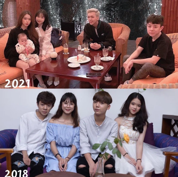 Mới đây, vào dịp đầu năm mới Linh Ka vừa đăng tấm hình kỷ niệm 4 năm cả team chơi với nhau khiến nhiều cư dân mạng ai nấy đều bồi hồi. 4 thành viên Linh Ka, Chi Bé, Long Bi và Hoàng Kio đã có dịp gặp gỡ nhân dịp Tết Nguyên đán. Ảnh: FB Linh Ka