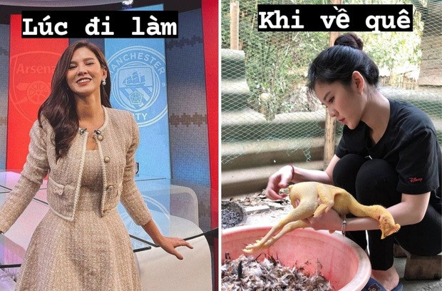 Mới đây, nữ MC Thu Hoài gây chú ý khi chia sẻ một vài khoảnh khắc đáng nhớ về Tết năm ngoái trên Facebook. Hình ảnh ghi lại cô nàng mặc đồ bộ màu đen ngồi vặt lông gà.