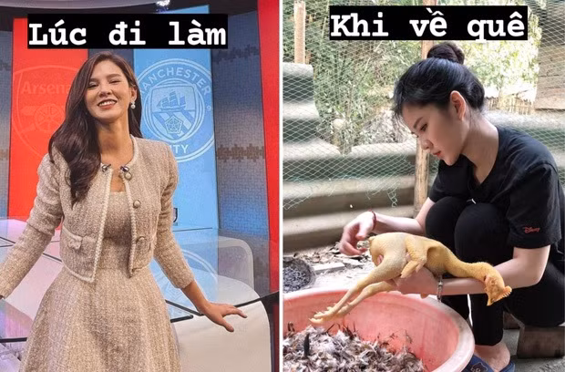 Mới đây, nữ MC Thu Hoài gây chú ý khi chia sẻ một vài khoảnh khắc đáng nhớ về Tết năm ngoái trên Facebook. Hình ảnh ghi lại cô nàng mặc đồ bộ màu đen ngồi vặt lông gà.