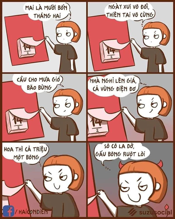 Lời nguyện cầu của một FA trong ngày Valentine. Ảnh: Tổng hợp Facebook