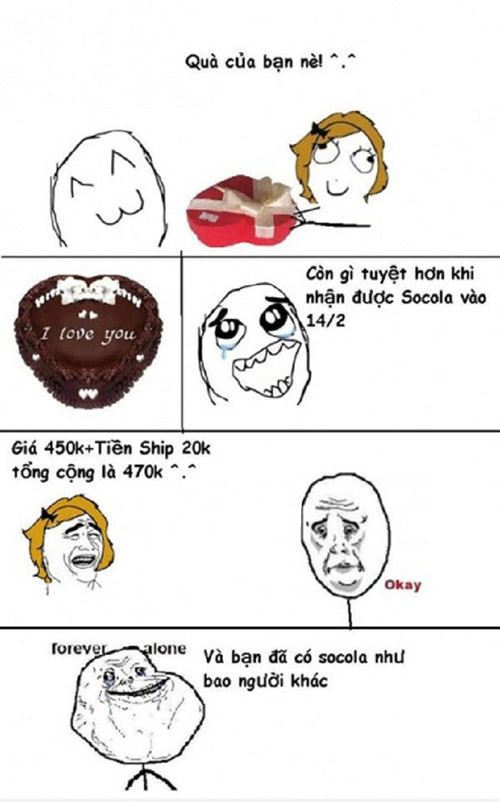 Cách FA được tặng quà trong ngày Lễ tình nhân và cái kết.