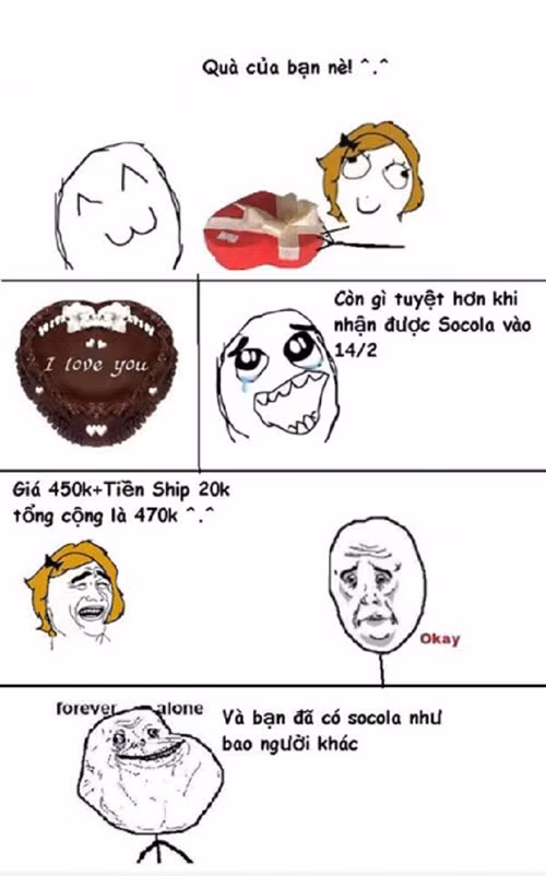 Cách FA được tặng quà trong ngày Lễ tình nhân và cái kết.