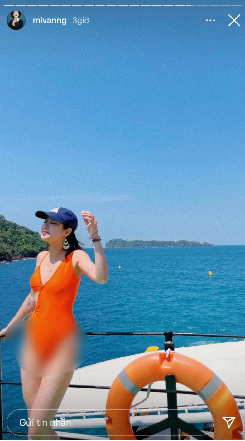Mi Vân chứng minh đẳng cấp hot girl đời đầu với những bức hình khoe trọn 3 vòng đâu ra đấy ở biển Phú Quốc.
