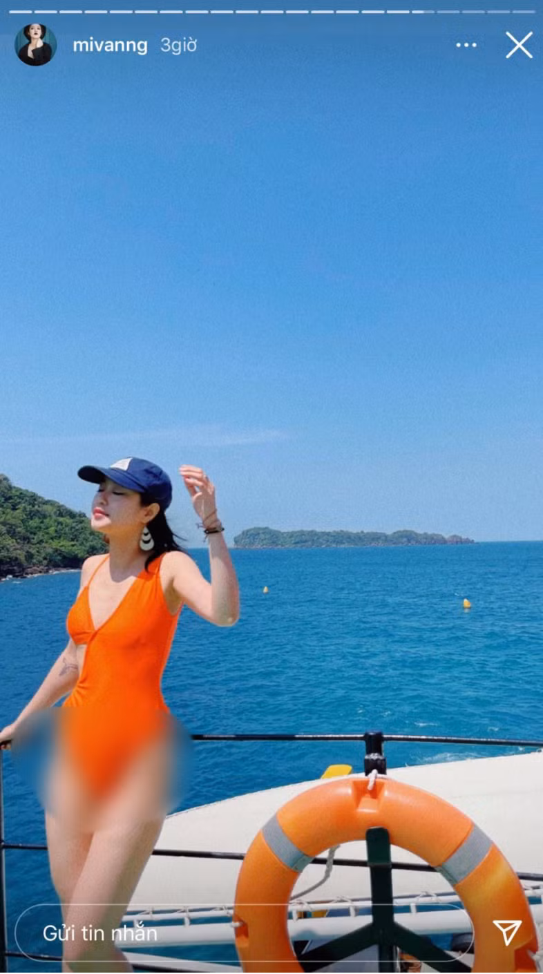 Mi Vân chứng minh đẳng cấp hot girl đời đầu với những bức hình khoe trọn 3 vòng đâu ra đấy ở biển Phú Quốc.
