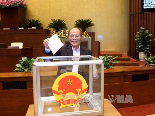 Ong Nguyen Sinh Hung lam Chu tich Hoi dong bau cu Quoc gia