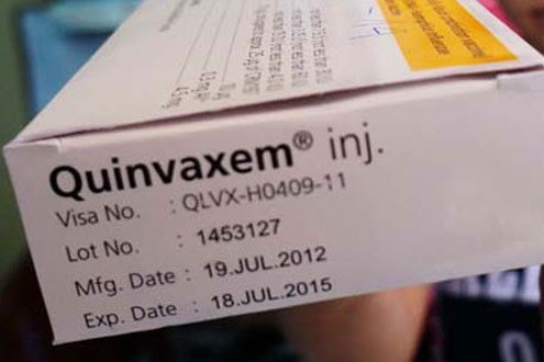 Nếu sau khi tiêm Quinvaxem mà trẻ có các biểu hiện bất thường như khó thở, mê mệt, tím tái, co giật thì cần đưa đến bệnh viện càng sớm càng tốt.