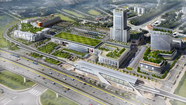 Phối cảnh bến xe Miền Đông mới ở cửa ngõ phía đông Sài Gòn.