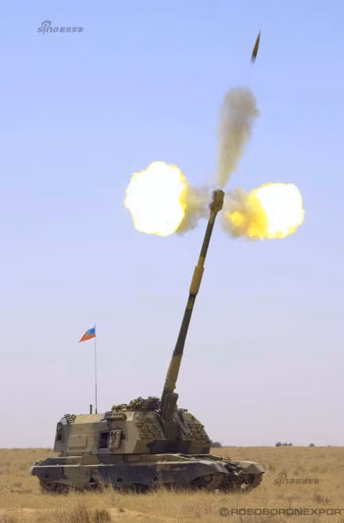 Theo một số nguồn tin, pháo tự hành 2S19M1 được thiết kế với nòng 155mm nhằm phục đích xuất khẩu tới các quốc gia ưa dùng cỡ pháo chuẩn phương Tây.