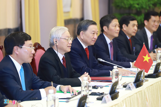 Truc tiep: Tong thong Donald Trump hoi dam Tong Bi thu, Chu tich nuoc Nguyen Phu Trong