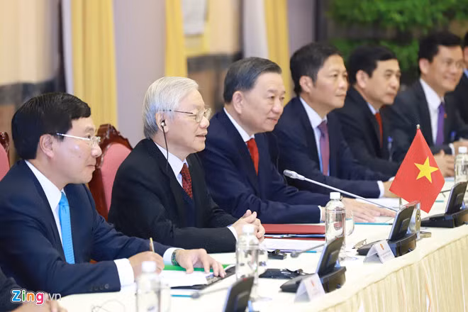 Truc tiep: Tong thong Donald Trump hoi dam Tong Bi thu, Chu tich nuoc Nguyen Phu Trong