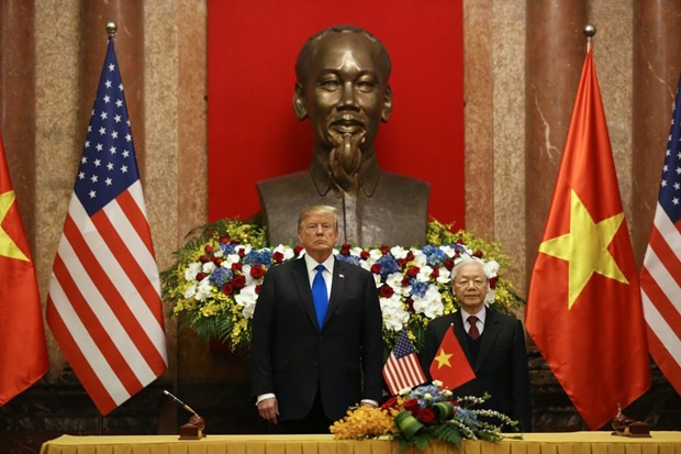 Truc tiep: Tong thong Donald Trump hoi dam Tong Bi thu, Chu tich nuoc Nguyen Phu Trong-Hinh-4