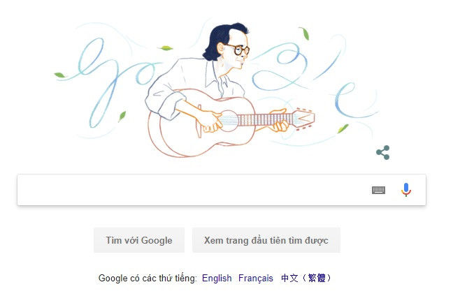 Google vinh danh nhac si Trinh Cong Son nhan ky niem sinh nhat