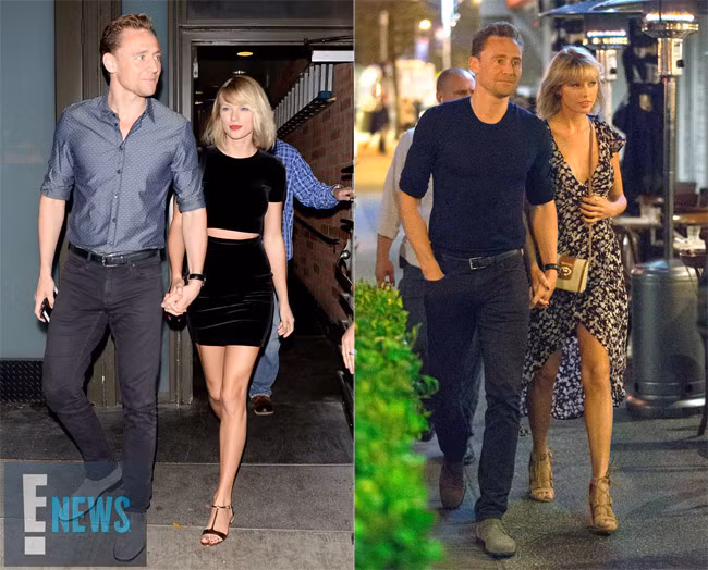 Tom Hiddleston được chú ý nhiều khi công khai mối quan hệ với công chúa nhạc đồng quê Taylor Swift. (Ảnh: Eonline)