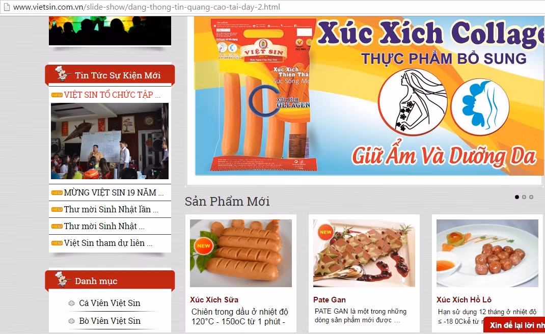 Một số sản phẩm khác của Viet Sin