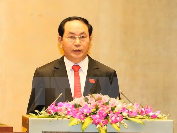 Chu tich nuoc len duong tham cap Nha nuoc toi Lao