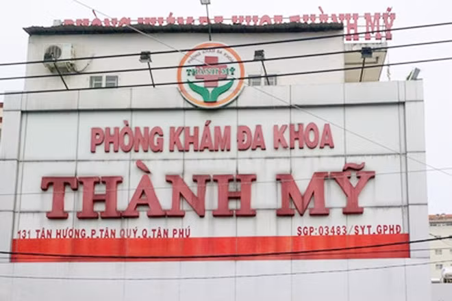 Phòng khám Đa khoa Thành Mỹ ở quận Tân Phú, TP HCM.
