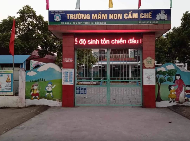 Cong an Hai Duong khuyen cao vu bang LED truong hoc co noi dung phan cam