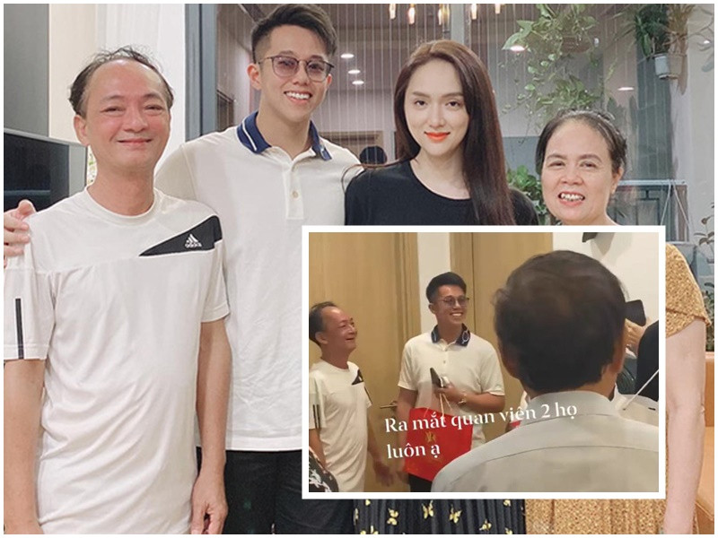 Nam CEO khéo lấy lòng bố mẹ Hương Giang khi tặng hộp tổ yến thượng hạng ngày ra mắt. Ảnh: FB Hương Giang