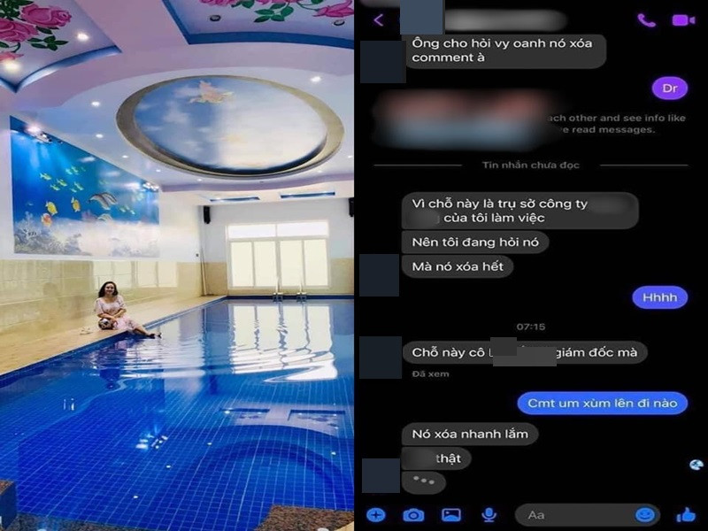 Nhân viên của một công ty khẳng định không gian Vy Oanh khoe là công ty của mình chứ không phải biệt thự của gia đình Vy Oanh. Ảnh: Vietnamnet