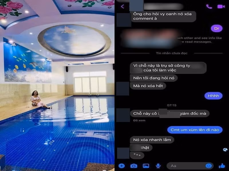 Nhân viên của một công ty khẳng định không gian Vy Oanh khoe là công ty của mình chứ không phải biệt thự của gia đình Vy Oanh. Ảnh: Vietnamnet