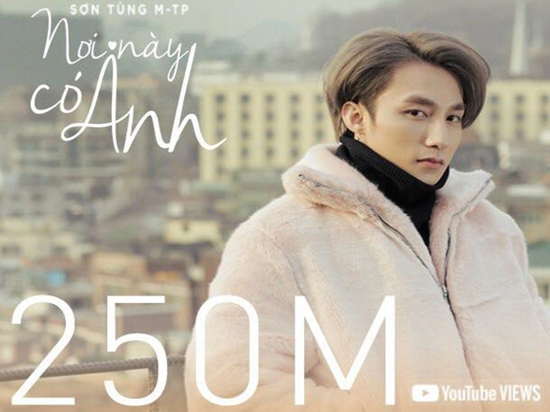 Ngoài ca hát, dự sự kiện, đại diện quảng cáo, Sơn Tùng M-TP còn có nguồn thu nhập khủng từ những MV ca nhạc có lượt xem từ chục triệu đến trăm triệu. Ảnh: M-TP