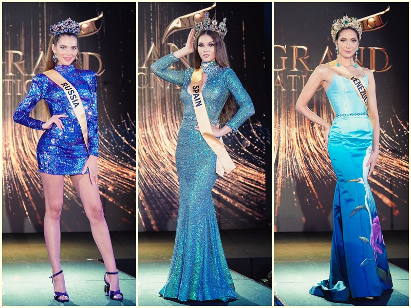 Các đại diện Brazil, Ecuador, Paraguay, Philippines, Nga, Tây Ban Nha và Venezuela cũng là đối thủ đáng gờm của Thùy Tiên. Cạnh tranh vương miện với nhiều đối thủ mạnh, khán giả nước nhà vẫn hy vọng Thùy Tiên nỗ lực cố gắng, đạt thành tích tốt. Ảnh: Miss Grand International