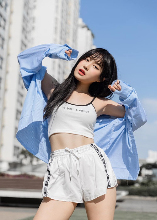 Han Sara giữ được cân nặng ổn định, dưới 40kg.