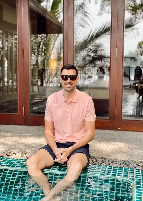 Chồng ngoại quốc của Hà Anh ngày càng phong độ sau khi lập gia đình. Ảnh: FB Hà Anh