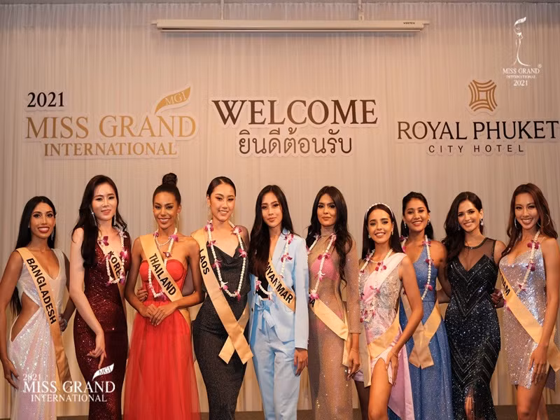 Đại diện Việt Nam hút ống kính của ban tổ chức trong ngày thứ 6 tại cuộc thi. Ảnh: Miss Grand International