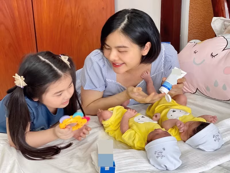 Ngoài bé Quinisha và Quianna, nữ diễn viên còn có cô con gái tên Queenie.