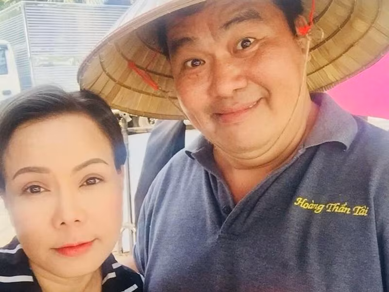 Năm 1994, Việt Hương và Hoàng Mập quen biết nhau khi cùng học ở trường Sân khấu điện ảnh. Ảnh: FB Hoàng Mập