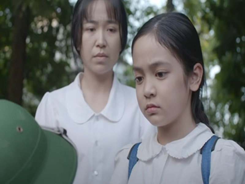 Đóng phim “Thương ngày nắng về”, Chu Diệp Anh đảm nhận vai bé Hoa. Ảnh: Thiếu niên