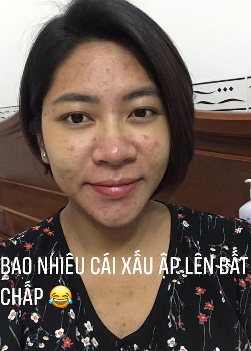 Hồi tháng 6/2021, Thu Thảo đăng tải hình ảnh nhan sắc xuống dốc vì bầu bí để tạo động lực cho các bà mẹ bỉm sữa lấy lại sắc vóc sau khi sinh. Ảnh: FB Thu Thảo