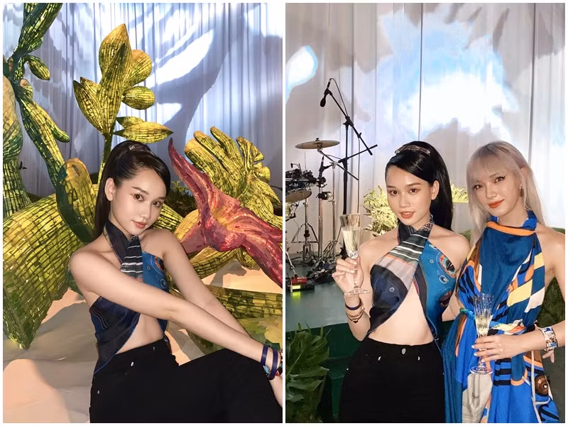 Trúc Anh không sở hữu thân hình nóng bỏng nhưng vẫn hút mắt khi mặc gợi cảm.