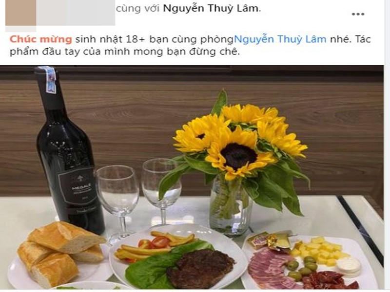 Ông xã của Thùy Lâm tự tay vào bếp nấu ăn nhân dịp sinh nhật của vợ.