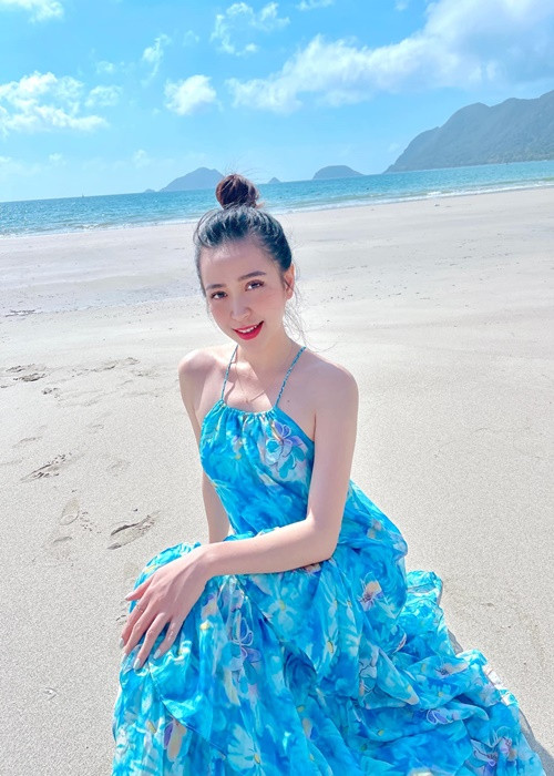 Nữ diễn viên sinh năm 1993 sở hữu gương mặt xinh đẹp với đôi mắt biết nói, khuôn miệng duyên dáng. Ảnh: FB Kim Oanh