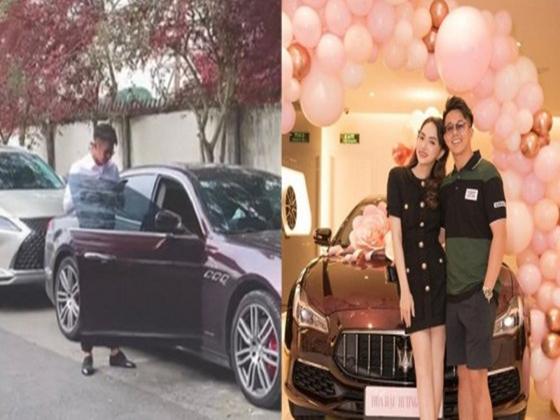 Khi đi ăn cưới, Matt Liu lái xế hộp 8 tỷ từng tặng Hương Giang, khéo khoe anh và nữ ca sĩ chuyển giới vẫn hạnh phúc bên nhau. Ảnh: Khỏe và đẹp